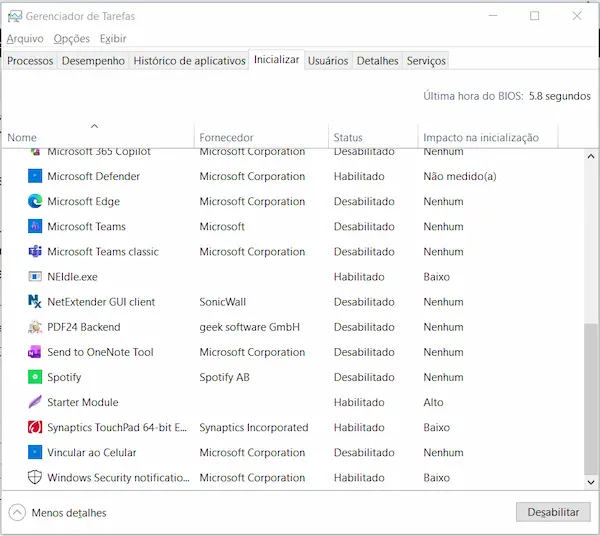 Passo a passo ensinando como resolver computador lento no Windows.