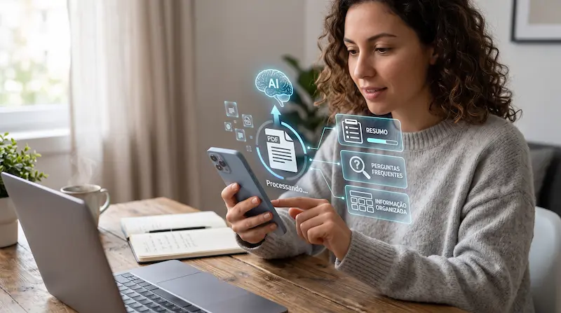 como usar a Meta AI no WhatsApp para enviar arquivos e obter respostas.